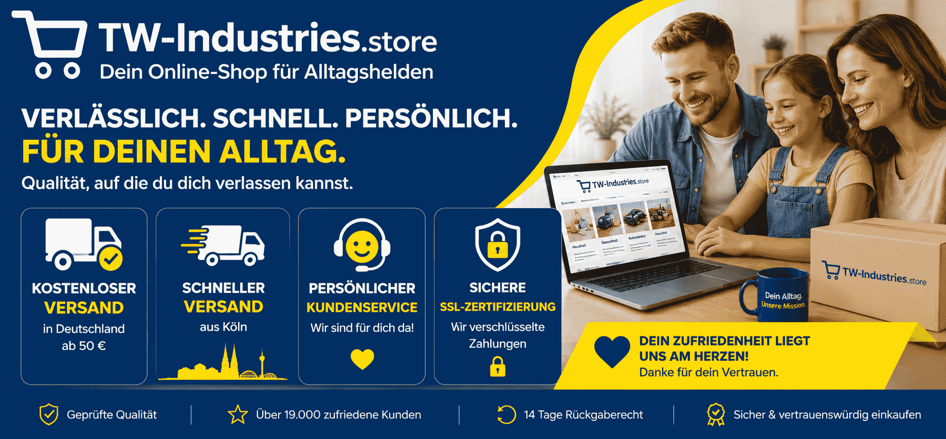TW-Industries.store &ndash; praktische Produkte f&uuml;r Haushalt, Auto, Freizeit und Familie