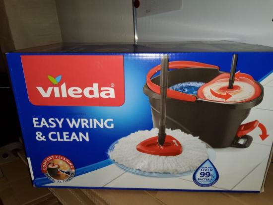 Vileda Easy Wring & Clean Wischmopp-Set mit fu�bet�tigter Schleuder