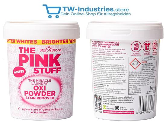 The Pink Stuff Oxi-Pulver-Fleckenentferner 1 kg f�r Wei�w�sche