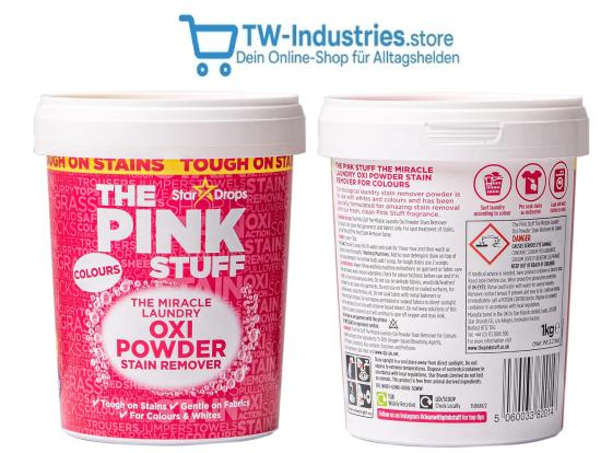 The Pink Stuff Oxi-Pulver-Fleckenentferner 1 kg f�r Buntw�sche