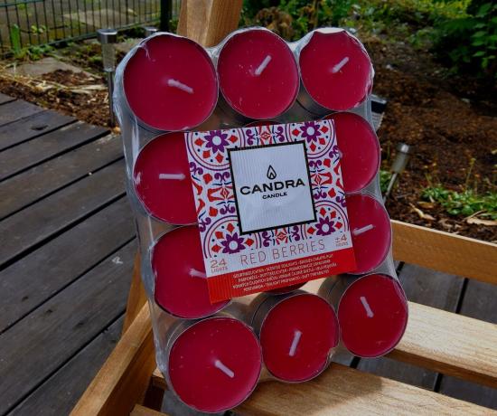 Candra Candle Teelichter Red Berries, 24 St�ck