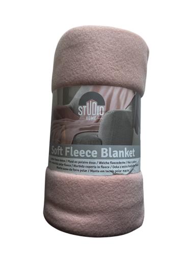 Studio Home Fleecedecke Rosa 130 x 160 cm � weich und warm