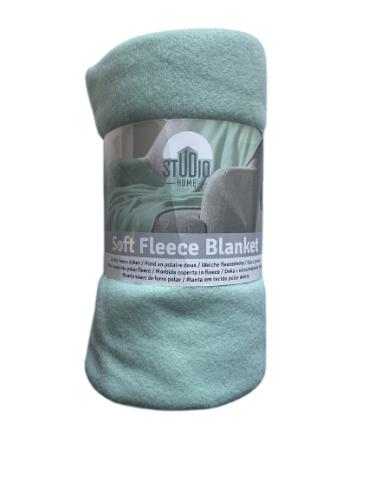 Studio Home Fleecedecke T�rkis 130 x 160 cm � weich und warm