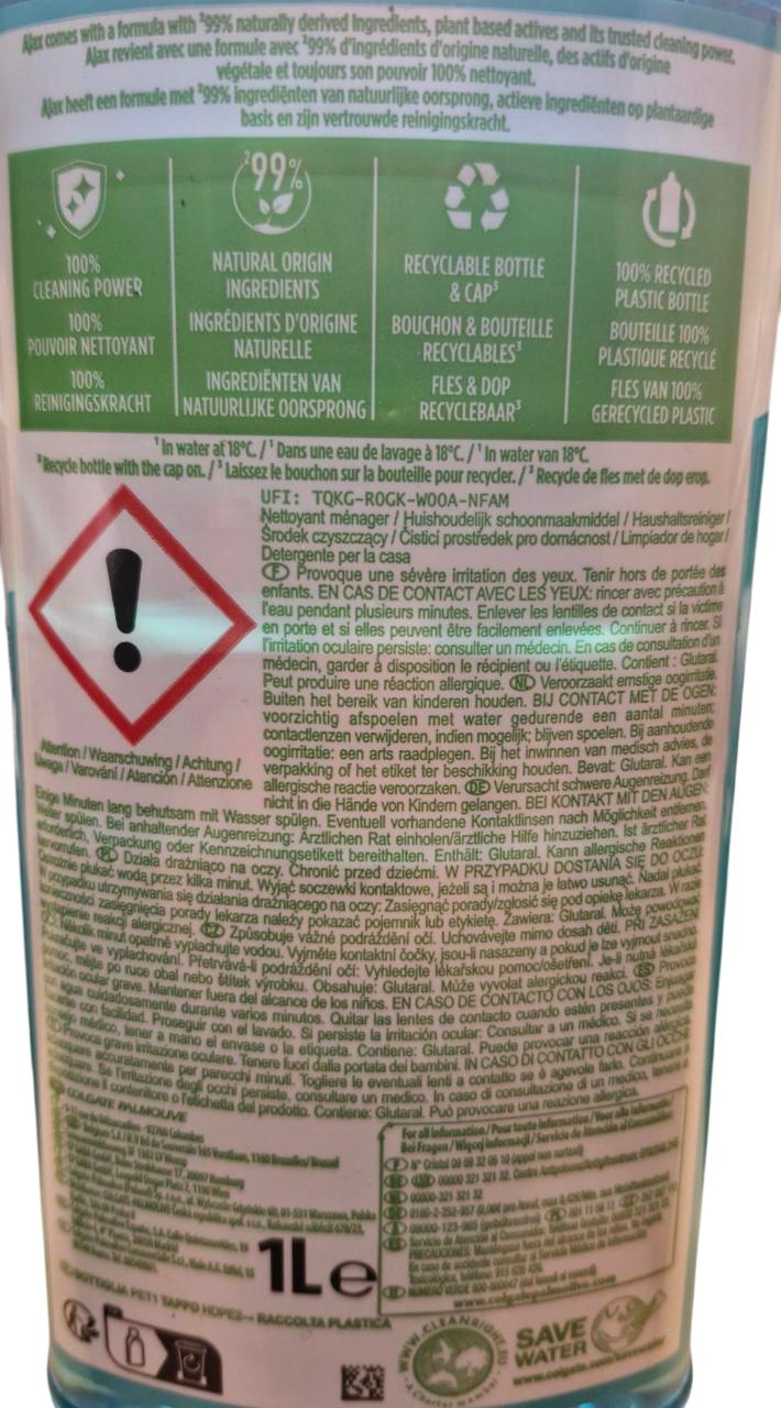 AJAX Duft Bodenreiniger Rot 1L Beh�lter