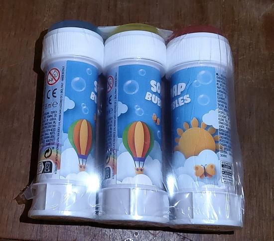 Free & Easy Seifenblasen 3 � 60 ml � 3er-Set f�r drau�en