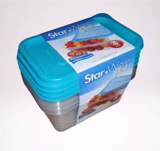 Obstschalen-Set 4-teilig, 500 ml, wiederverwendbar
