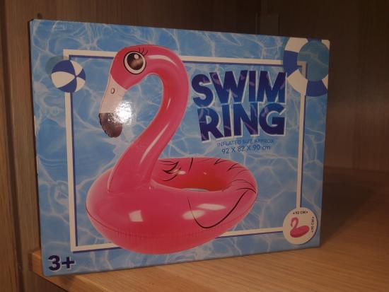 Aufblasbarer Flamingo-Schwimmring f�r Kinder ab 3 Jahren