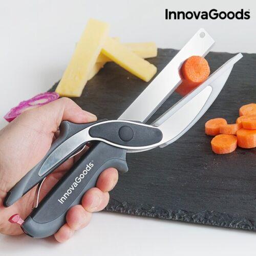 InnovaGoods Scherenmesser mit Mini-Schneidebrett