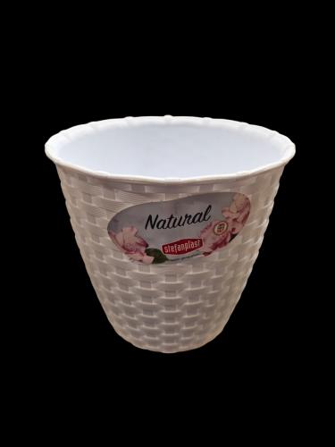 Stefanplast Blumentopf Wei� f�r Garten und Terrasse