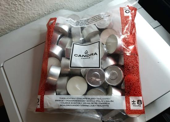 Candra Candle Teelichter 40 St�ck, 8 Std. Brenndauer
