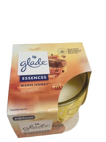 Glade Duftkerze im Glas mit Dekorfolie, 108 g, Warm Honey