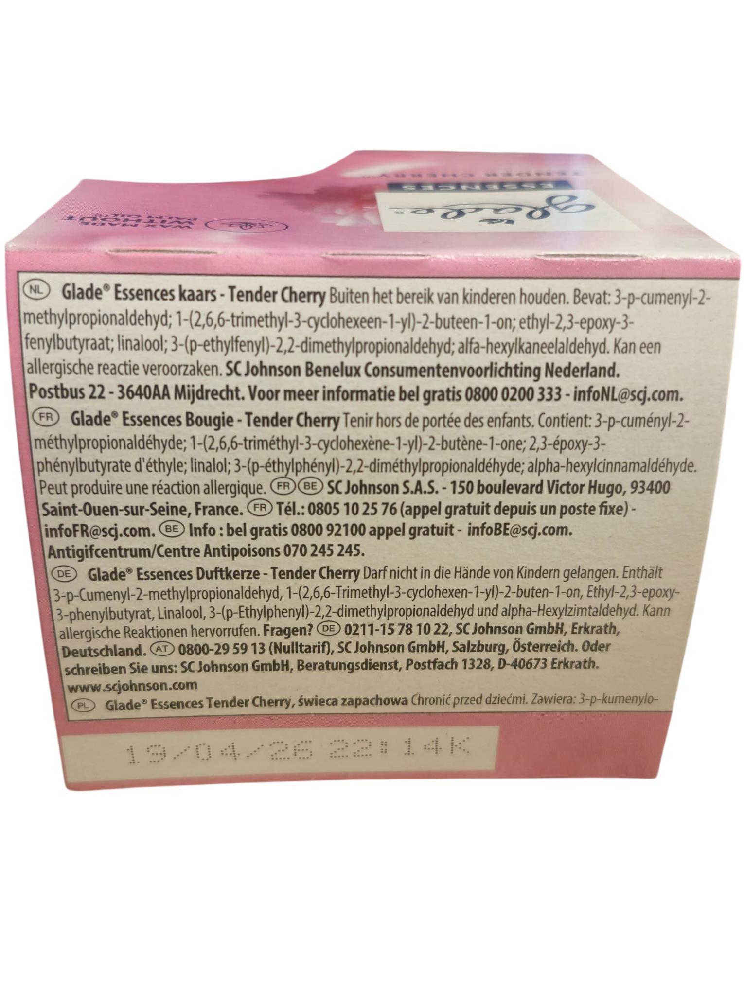 Glade Duftkerze im Glas mit Dekorfolie, 108 g, Fruity Berries