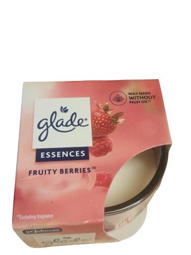 Glade Duftkerze im Glas mit Dekorfolie, 108 g,  Fruity Berries