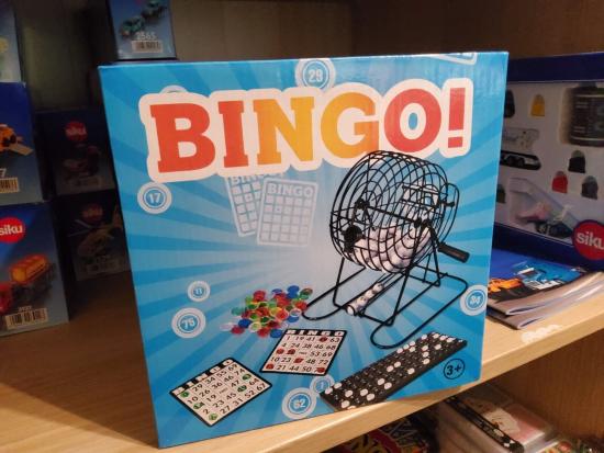 Bingo-Komplettset mit Kugelk�fig, 75 Kugeln und Karten