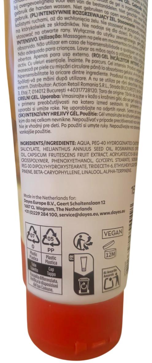 Intensives W�rme-, Muskelgel 150 ml