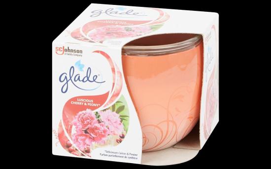 Glade Duftkerze im Glas mit Dekorfolie
