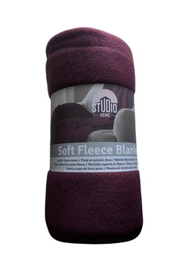 Studio Home Fleecedecke 130 x 160 cm rot