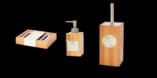ZD Trading Bambus-Badezimmer-Set 3-teilig
