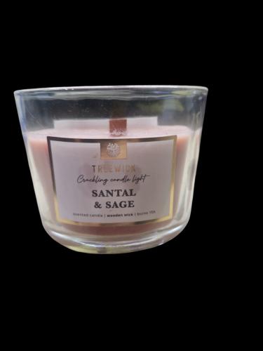 Treewick Duftkerze Santal & Sage mit Holzdocht