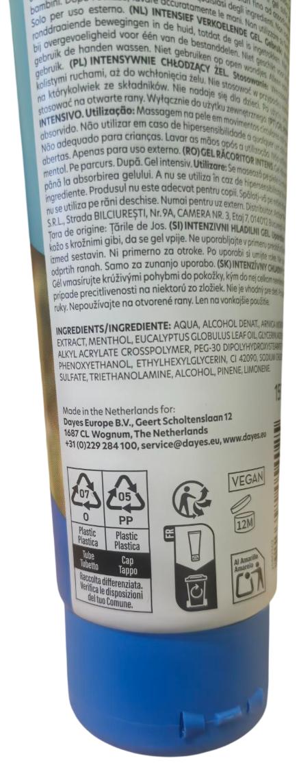 Thermofect Active Cooling Gel With menthol oil