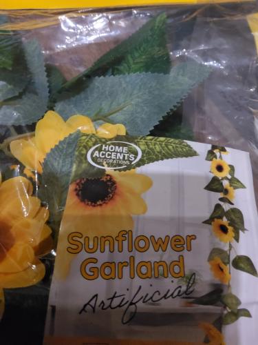Home Accents Sonnenblumen-Girlande, 1,50 m, Indoor und Outdoor