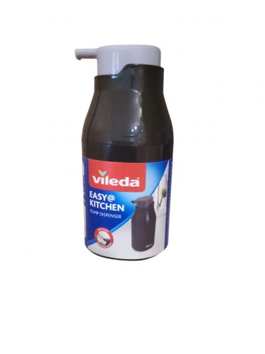 Vileda Kitchen Seifenspender Schwarz � 7,5 x 7 x 16 cm, nachf�llbar