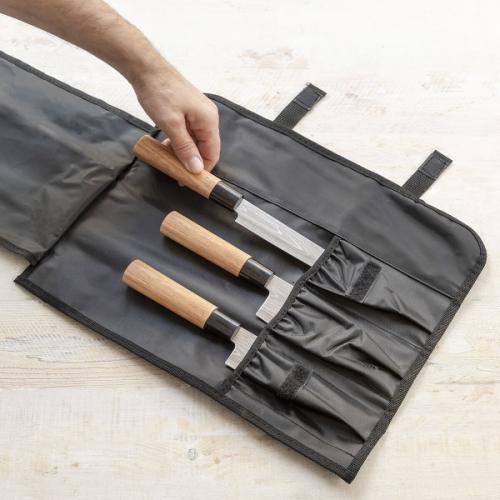InnovaGoods Messerset mit Transporttasche, 3 Messer