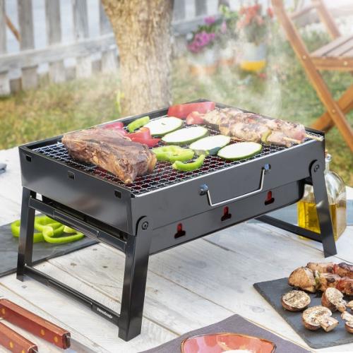 BearBQ InnovaGoods Klappbarer Holzkohlegrill