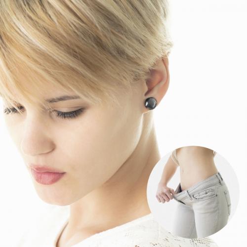 InnovaGoods Magnet-Ohrstecker, schwarz
