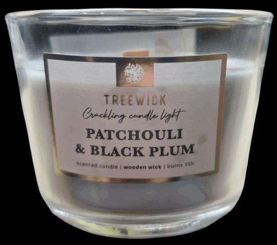 Treewick Duftkerze Patchouli & Black Plum, 8 x 6 x 6,5 cm