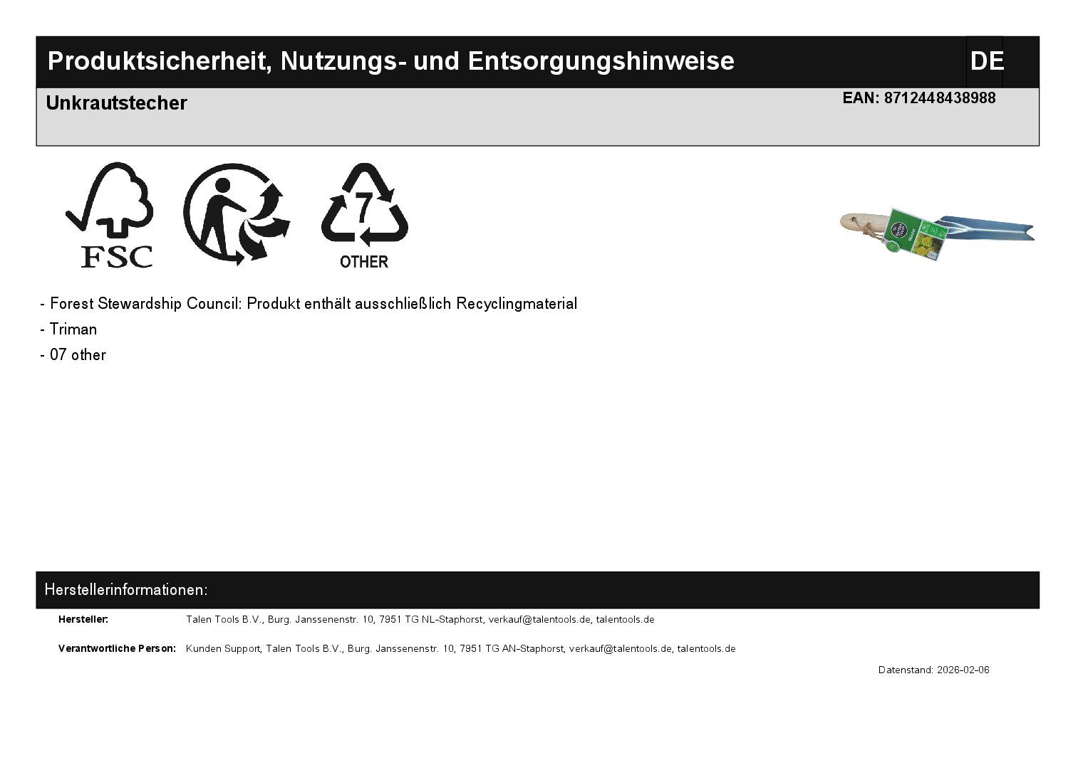 Unkrautstecher