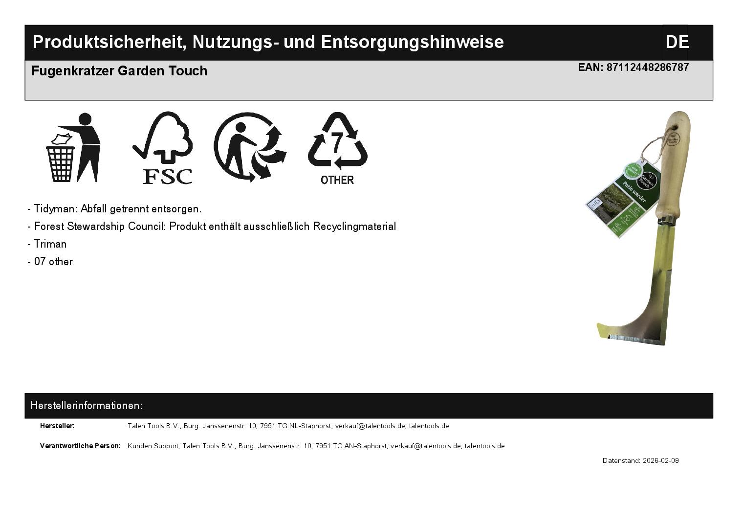 Fugenkratzer Garden Touch