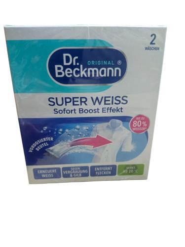 Dr. Beckmann W�sche Wei� super 2 x 40 g f�r wei�e W�sche