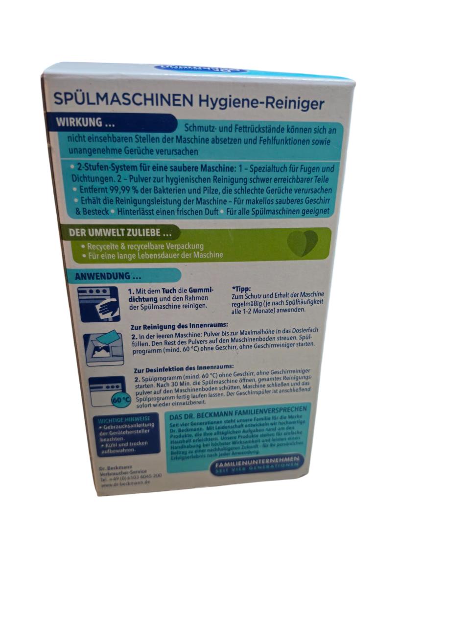 Sp�lmaschinen Hygiene-Reiniger Dr.Beckmann