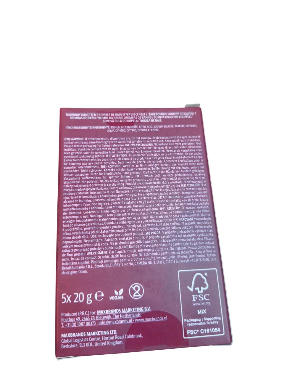 SPA exclusives 5 relaxing Bath fizzers Rot