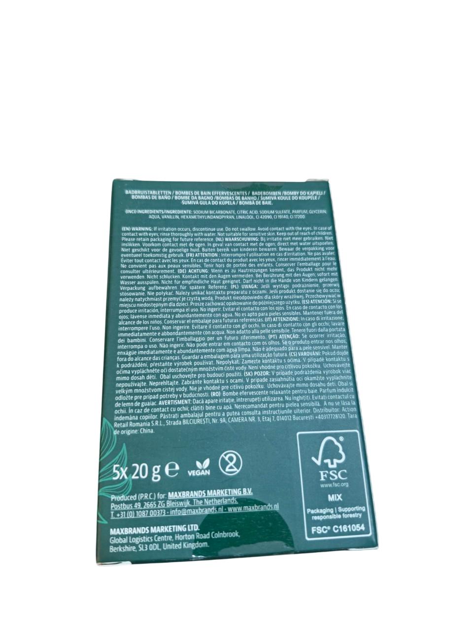 SPA exclusives 5 relaxing Bath fizzers Gr�n