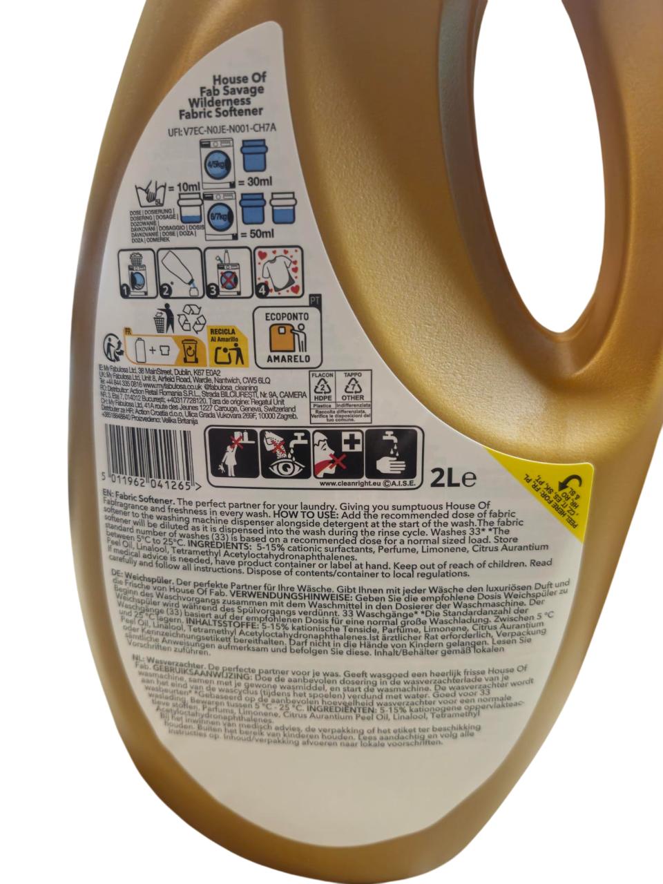 Fab Salvage Wilderness Weichelsp�ler in der 2 L Flasche