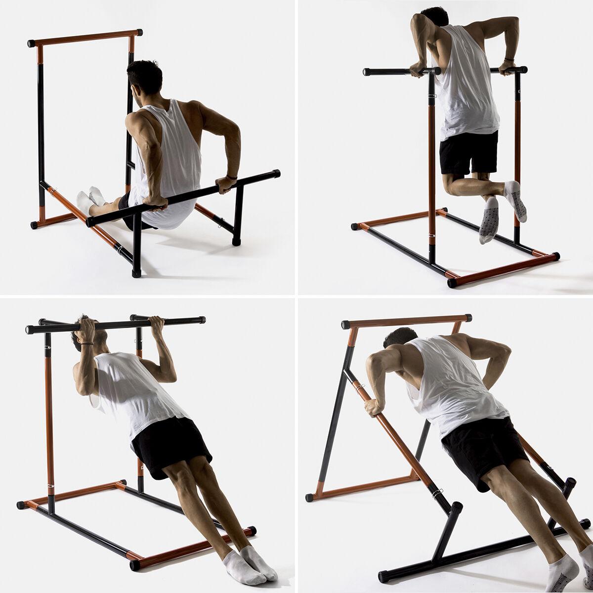 Pack Klimmzugstation Fitness mit �bungsanleitung und Sauna Sportweste Herren 
