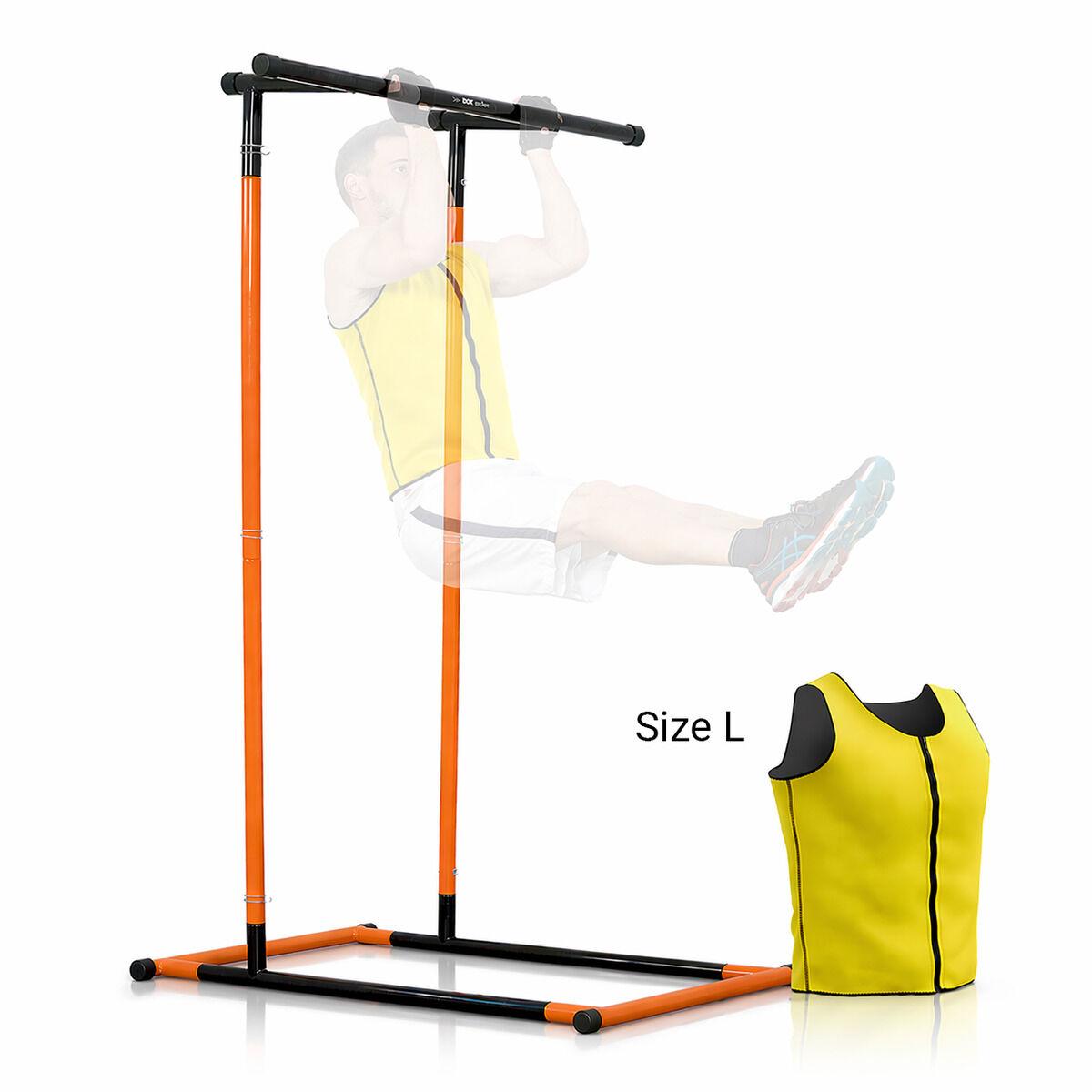 Pack Klimmzugstation Fitness mit �bungsanleitung und Sauna Sportweste Herren 