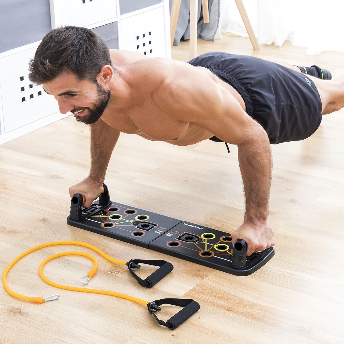 Pack Liegest�tzbrett mit Widerstandsb�ndern und Sauna-Sportweste Herren L InnovaGoods