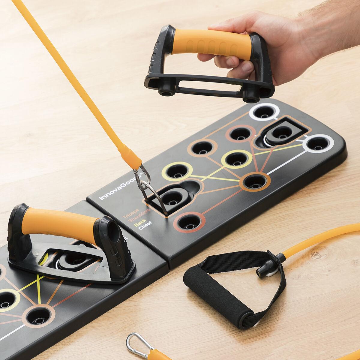 Pack Liegest�tzbrett mit Widerstandsb�ndern und Sauna-Sportweste Herren L InnovaGoods