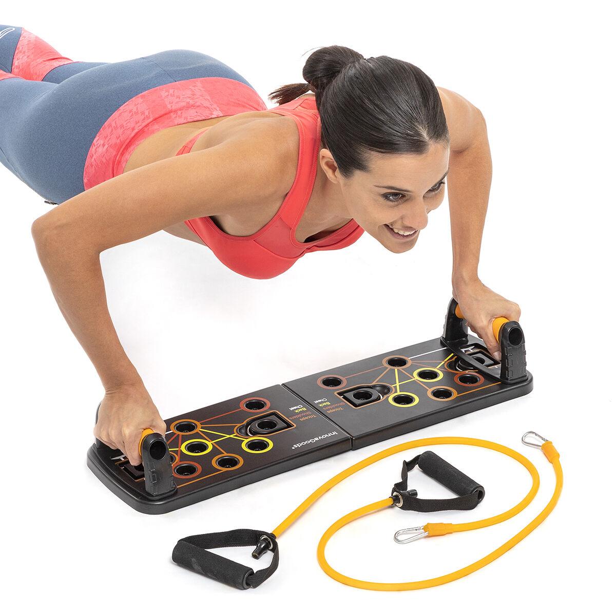 Pack Liegest�tzbrett mit Widerstandsb�ndern und Sauna-Sportweste Herren L InnovaGoods