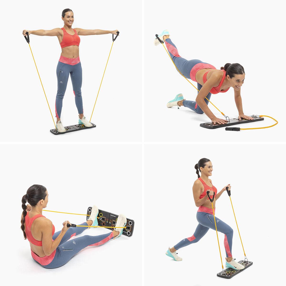 Pack Liegest�tzbrett mit Widerstandsb�ndern und Sauna-Sportweste Herren L InnovaGoods