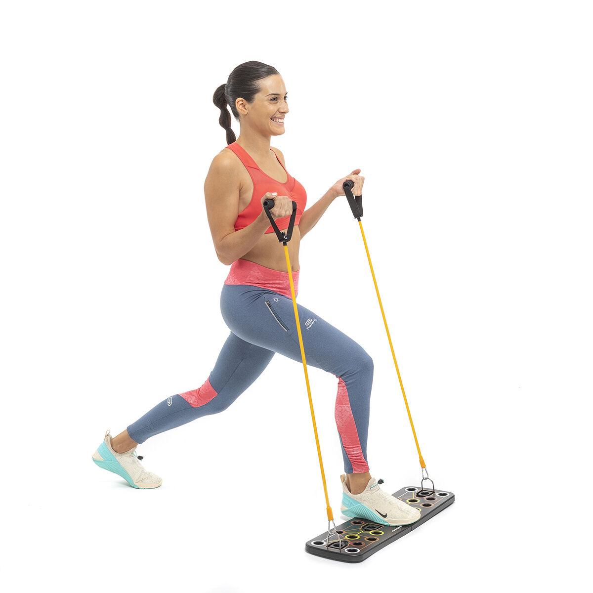 Pack Liegest�tzbrett mit Widerstandsb�ndern und Sauna-Sportweste Herren L InnovaGoods