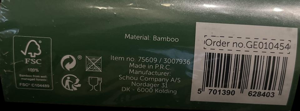 5 Bambus-K�chenutensilien